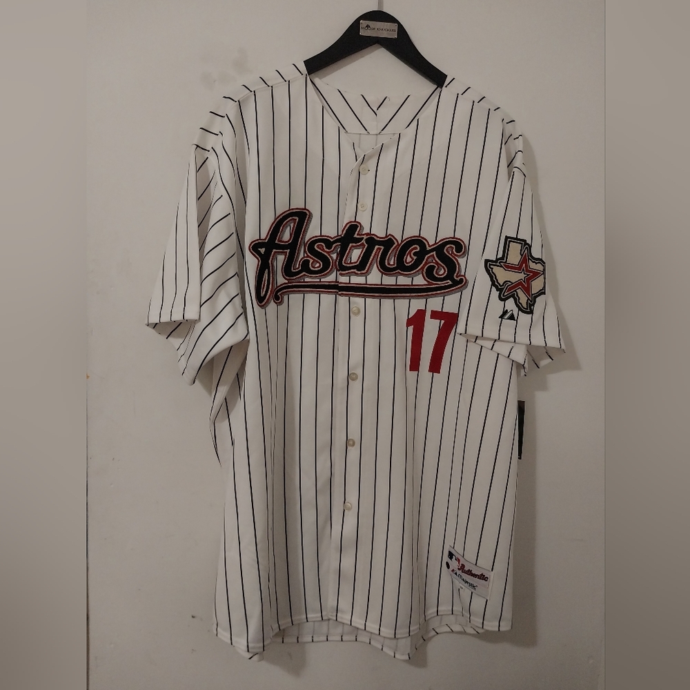 Majestic Authentic Houston Astros Lance Berkman Home Jersey Size 56